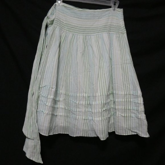 JESIRE size 36, 160/68A, striped lined skirt, side zip and tie - Picture 2 of 16